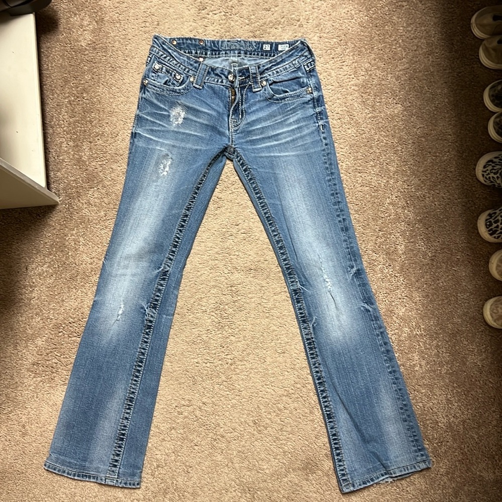Miss Me low rise boot cut jeans